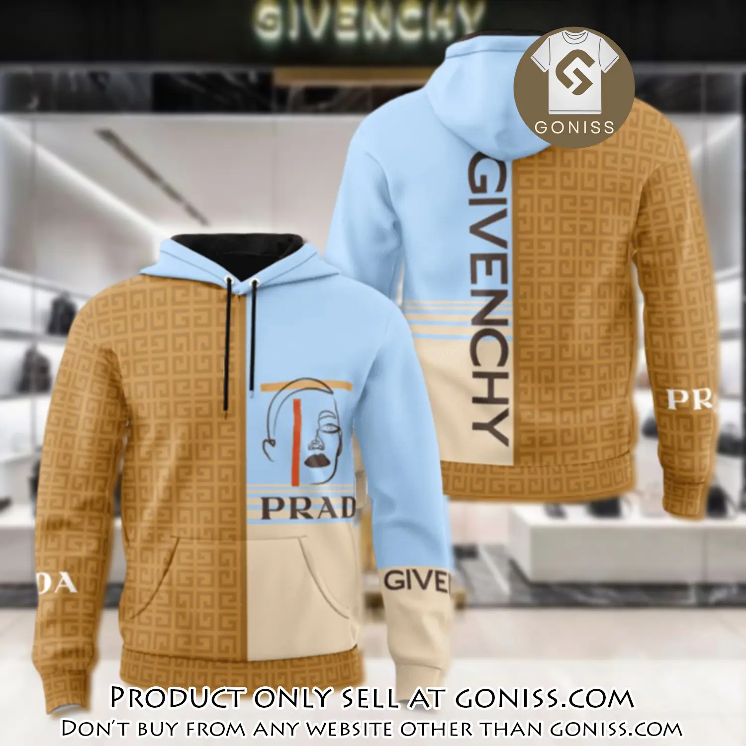 Givenchy prada unisex hoodie luxury brand gifts  jh2287 gn0034204